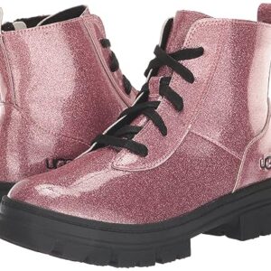 UGG Girls T Ashton LACE UP Fashion Boot, Glitter Pink, 12 Little Kid