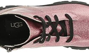 UGG Girls T Ashton LACE UP Fashion Boot, Glitter Pink, 12 Little Kid