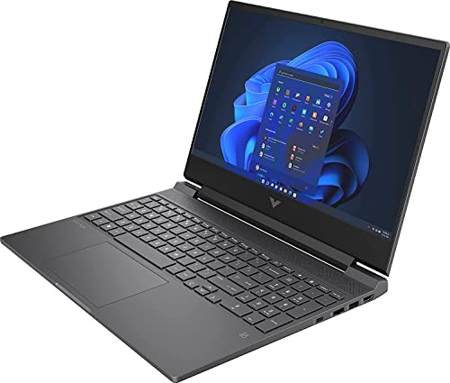 HP Victus Gaming Laptop, 15.6 Inch FHD 144 Hz Display, Intel Core i5-12450H, 16GB RAM, 512GB SSD, NVIDIA GeForce GTX 1650, Wi-Fi 6, Windows 11 Home, Bundle with JAWFOAL