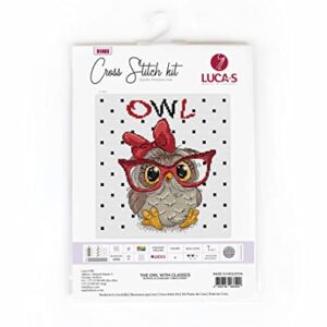 Cross Stitch Kit Luca-S - The Owl with Glasses, B1403