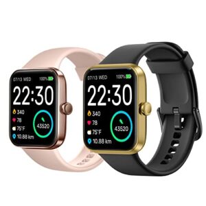 skg smart watch, fitness tracker with 5atm swimming waterproof, health monitor for heart rate, blood oxygen, sleep, 1.7'' touch screen bluetooth smartwatch fitness watch for android-iphone ios, v7