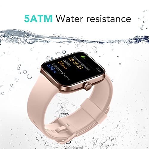 SKG Smart Watch, Fitness Tracker with 5ATM Swimming Waterproof, Health Monitor for Heart Rate, Blood Oxygen, Sleep, 1.7'' Touch Screen Bluetooth Smartwatch Fitness Watch for Android-iPhone iOS, V7