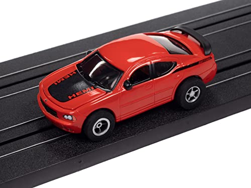 Auto World Xtraction 2007 Dodge Charger SRT8 (Red) HO Scale Slot Car