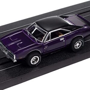 Auto World Xtraction 1969 Dodge Charger (Plum Crazy Purple) HO Scale Slot Car