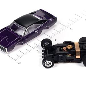 Auto World Xtraction 1969 Dodge Charger (Plum Crazy Purple) HO Scale Slot Car