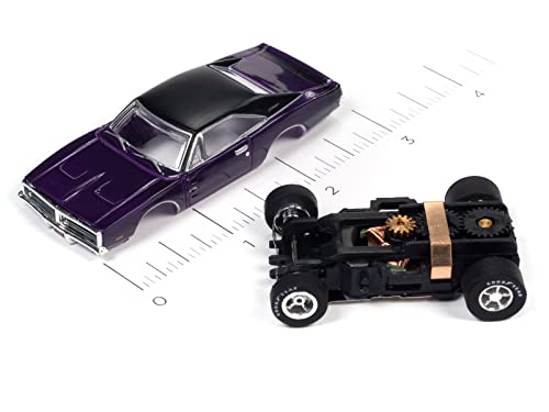 Auto World Xtraction 1969 Dodge Charger (Plum Crazy Purple) HO Scale Slot Car