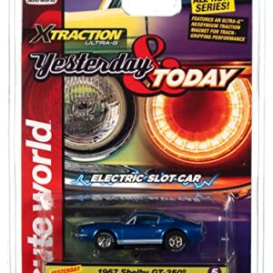 Auto World Xtraction 1967 Shelby GT500 Mustang (Blue) HO Scale Slot Car