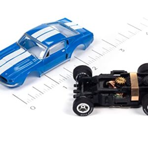 Auto World Xtraction 1967 Shelby GT500 Mustang (Blue) HO Scale Slot Car