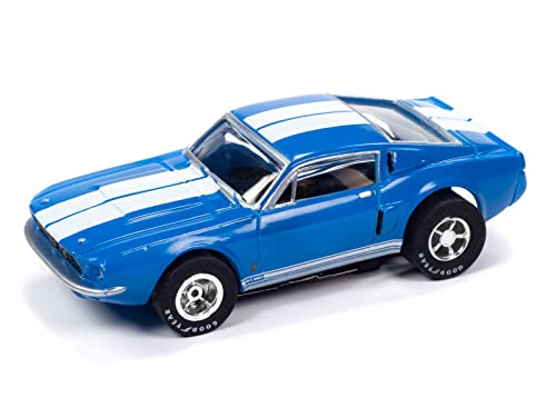 Auto World Xtraction 1967 Shelby GT500 Mustang (Blue) HO Scale Slot Car