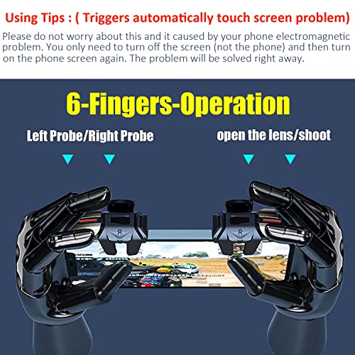 13 in 1 PUBG Mobile Triggers Combo, L2R2 4 Triggers Mobile Phone Controller for PUBG/Fortnite/Call of Duty/Rules of Survival, Aim & Fire Trigger for iPhone & Android Phones