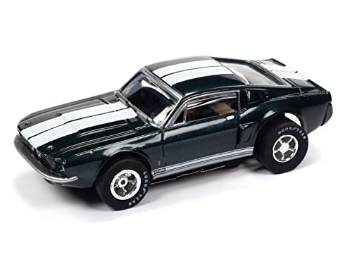 Auto World Xtraction 1967 Shelby GT500 Mustang (Highland Green) HO Scale Slot Car