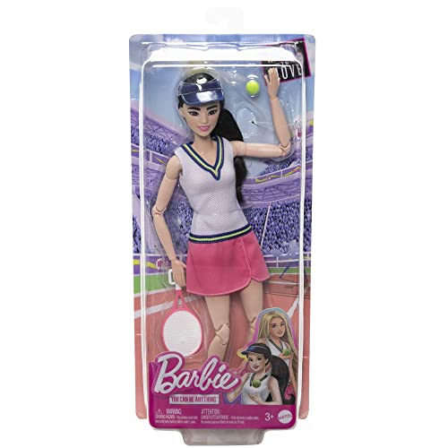 ​Barbie Doll & Accessories, Career Tennis Player Doll with Racket and Ball 22 Inch