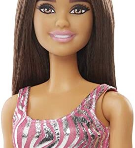 Barbie Doll and Fashion Advent Calendar, 24 Clothing and Accessory Surprises Like Swimsuit, Dress, Hat and Pet Kitten