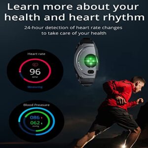 Military Smart Watch for Men IP6X Waterproof HD 1.3" Fitness Tracker Watch for Android & iOS iPhones with Heart Rate Blood Pressure Monitor Sports Tactical Watch for Adults