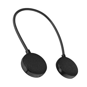 vanpeuso neckband bluetooth speaker - ebs-906, bluetooth 5.0, built-in mic, 10h playtime, portable wireless wearable speaker (black)