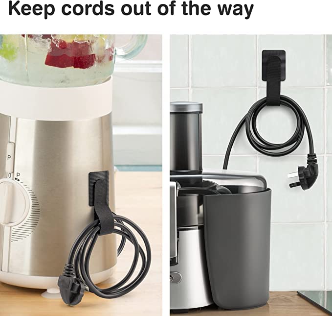 Cord Organizer for Appliances 6PCS - Cord Wrapper for Appliances Cord Holder Kitchen Appliance Cord Winder Appliance Cord Organizer Stick On Mixer, Blender, Coffee Maker, Pressure Cooker and Air Fryer