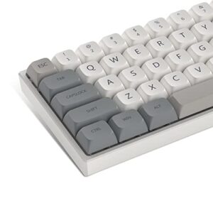 dagaladoo 133 keys retor grey keycaps, xda profile pbt keyboard keycaps full set, xvx dye sublimation keycaps for 60% 65% 100% cherry gateron mx switches mechanical keyboard