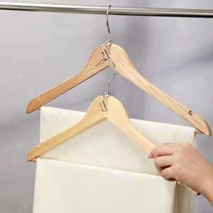 Clothes Hanger Connector Hooks Metal Hanger Extender Hooks Metal Outfit Hangers Extender Clips Silver Clothes Extender Hooks for Clothes Organizer Closet (100 Pcs)