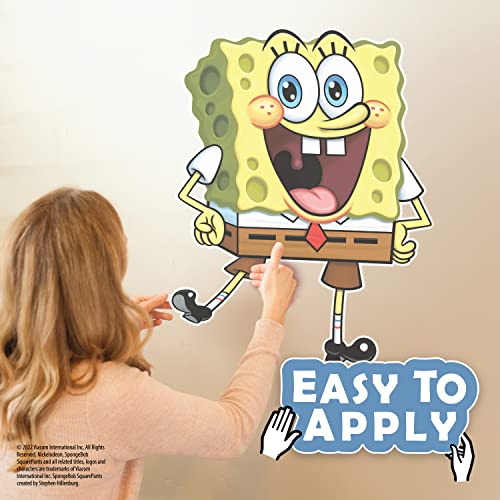 Wall Palz Spongebob Squarepants Wall Decal - 24" Spongebob Stickers with 3D Augmented Reality Interaction - Spongebob Bedroom Decor