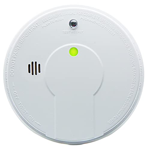 Kidde Smoke Detector, Hardwired with Battery Backup & Interconnect, Battery Included & Heat Detector, Hardwired with Battery Backup & 2 LEDs, Interconnectable