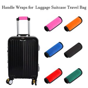 2 Pack Luggage Handle Wraps for Suitcase, Bright Color Comfort Soft Handle Covers (Pink)