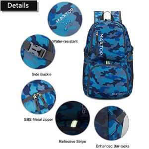 MAXTOP 40/50L Lightweight Packable Backpack for Hiking Traveling Camping Water Resistant Foldable Outdoor Travel Daypack