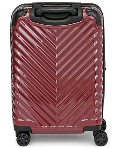 Karl Lagerfeld Paris Women's Carryon Spinner Wheels Hardside, Burgundy, One Size