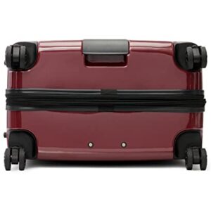 Karl Lagerfeld Paris Women's Suitcase Spinner Wheels Hardside, Burgundy, One Size