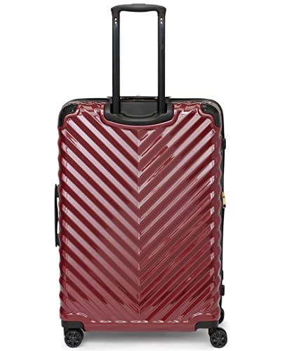 Karl Lagerfeld Paris Women's Suitcase Spinner Wheels Hardside, Burgundy, One Size