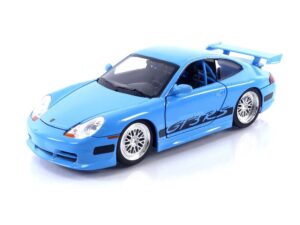 jada toys fast & furious brian's porsche 911 gt3 rs 1:24 die-cast car, toys for kids and adults