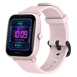 Amazfit Bip U Pro Smart Watch for Women, (Pink) & Bip 3 Pro Smart Watch for Android iPhone, 4 Satellite Positioning Systems, 1.69" Color Display, (Black)