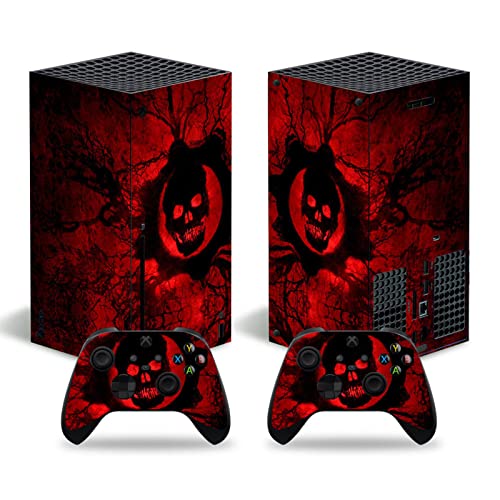 Guugoon Skull Skins Compatible with Xbox Series X Console Controller, Vinyl Decal Stickers for Xbox Series X,2