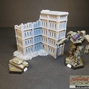 Gothic Ruined Building 16 6mm/8mm Tabletop Terrain Compatible with Epic, Adeptus Titanicus, Hex Maps