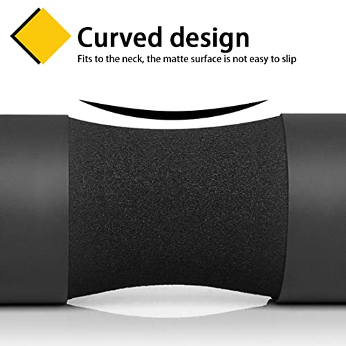 Barbell Pad Hip Thrust Pad Squat Pad Barbell Cushion BNR Foam Sponge High Density Rebound for Squat,Lunge,Weight Lifting Comfort Protection of Shoulders,Neck,Back,Crotch Suitable for Gym Standard Olympic Barbell Black