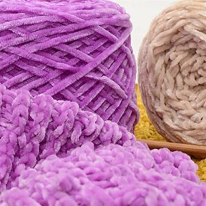 Sspent Yarn Golden Velvet Yarn Roving Scarf Knitted Wool Yarn Thick Warm Hat Household Furniture Components Home Furnishing (Color : C)