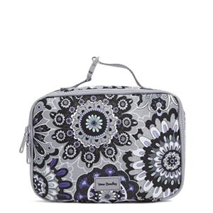 vera bradley women's recycled lighten up reactive lay flat horizontal lunch box, tranquil medallion, one size