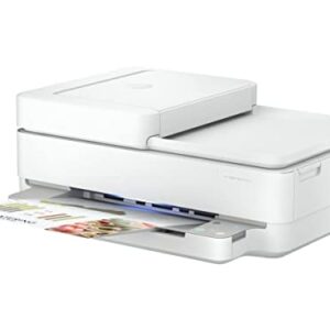 HP Envy 6452e Wireless Inkjet Color All-in-One Printer, Print Copy Scan, 35 Sheet ADF, 2-Side Printing, WiFi USB Connectivity, Instant Ink Ready, Home or Office Inkjet Printers, White (Renewed)