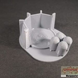 Mech Bunker Coolant Pool 6mm/8mm Tabletop Terrain Compatible with Epic, Adeptus Titanicus, Hex Maps