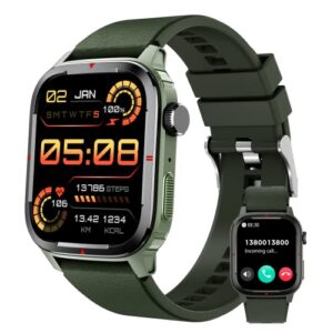 military smart watches for men(answer/make calls), 1.91'' fitness tracker watch 123 sport modes outdoor sport watch with heart rate blood oxygen sleep monitor steps calories for android and ios phone