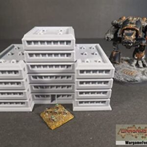 Military Command HQ 6mm/8mm Tabletop Terrain Compatible with Epic, Adeptus Titanicus, Hex Maps