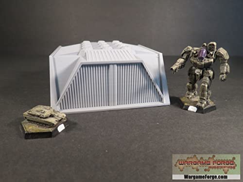 Military Hangar 6mm/8mm Tabletop Terrain Compatible with Epic, Adeptus Titanicus, Hex Maps