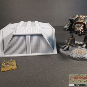 Military Hangar 6mm/8mm Tabletop Terrain Compatible with Epic, Adeptus Titanicus, Hex Maps