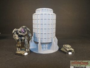 sci-fi building 46 6mm/8mm tabletop terrain compatible with epic, adeptus titanicus, hex maps