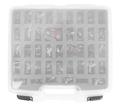 Case Club 82+ Miniature Figurine Hard Shell Carrying Case - Fits Warhammer 40k, DND, Battletech, Citadel & More! This Tabletop Army Travel & Storage Case Will Organize Your D&D and Warhammer 40k Set