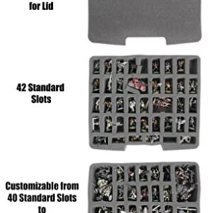 Case Club 82+ Miniature Figurine Hard Shell Carrying Case - Fits Warhammer 40k, DND, Battletech, Citadel & More! This Tabletop Army Travel & Storage Case Will Organize Your D&D and Warhammer 40k Set