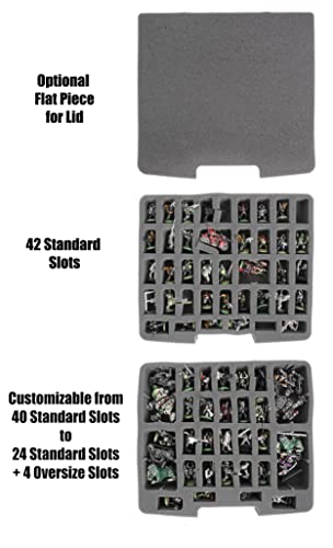 Case Club 82+ Miniature Figurine Hard Shell Carrying Case - Fits Warhammer 40k, DND, Battletech, Citadel & More! This Tabletop Army Travel & Storage Case Will Organize Your D&D and Warhammer 40k Set