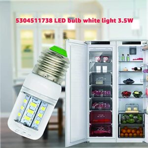 Sousery Replace 5304511738 LED Refrigerator Bulb, KEI D34L Refrigerator, AP6278388, PS12364857, Compatible with Frigidaire Kenmore Refrigerator Bulb, 85-265V 3.5W Cool White VS.(1Pack)