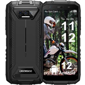 doogee rugged smartphone 2023, s41 pro, nfc 6300mah battery 4g dual sim rugged phone android 12, 7gb+32gb sd 1tb, 5.5" hd screen, ip68 waterproof outdoor military grade cell phone, gps