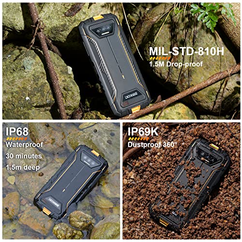 DOOGEE Rugged Phone 2023, S41 PRO, NFC 6300mAh Battery 4G Dual Sim Rugged Phones Android 12, 7GB+32GB SD 1TB, 5.5" HD Screen, IP68 Waterproof Outdoor Military Grade Cell Phone, GPS