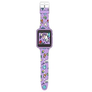 Accutime Minecraft Kids Purple Educational Learning Touchscreen Smart Watch Toy for Girls, Boys, Toddlers - Selfie Cam, Learning Games, Alarm, Calculator, Pedometer & More (Model: MIN4163AZ)